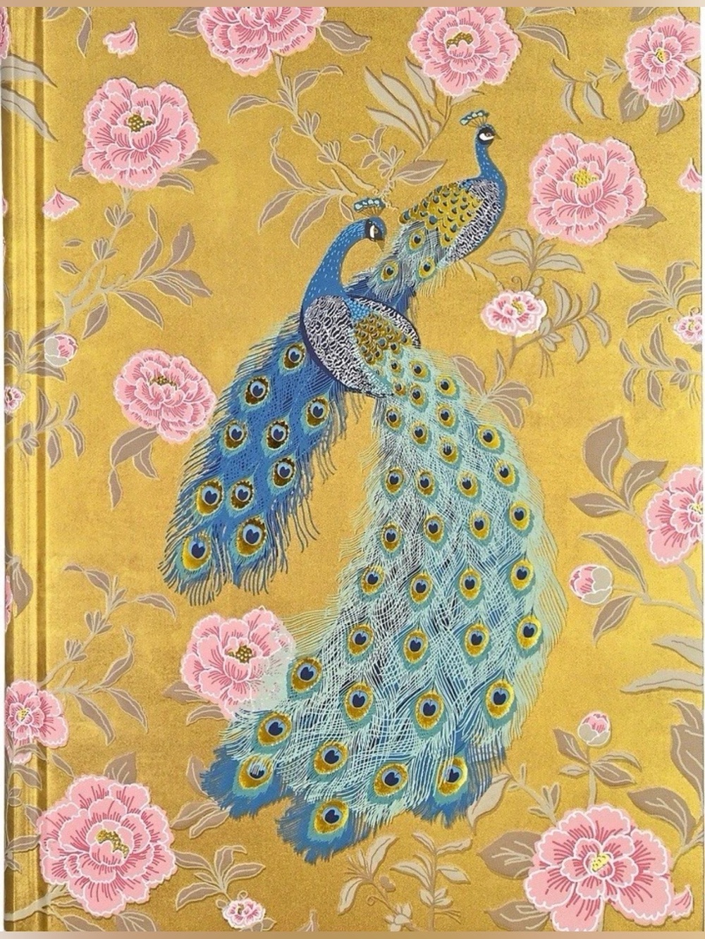 JOURNAL Victorian Peacock (Deluxe Binding with Gold Gilded Pages) Hardcover Book